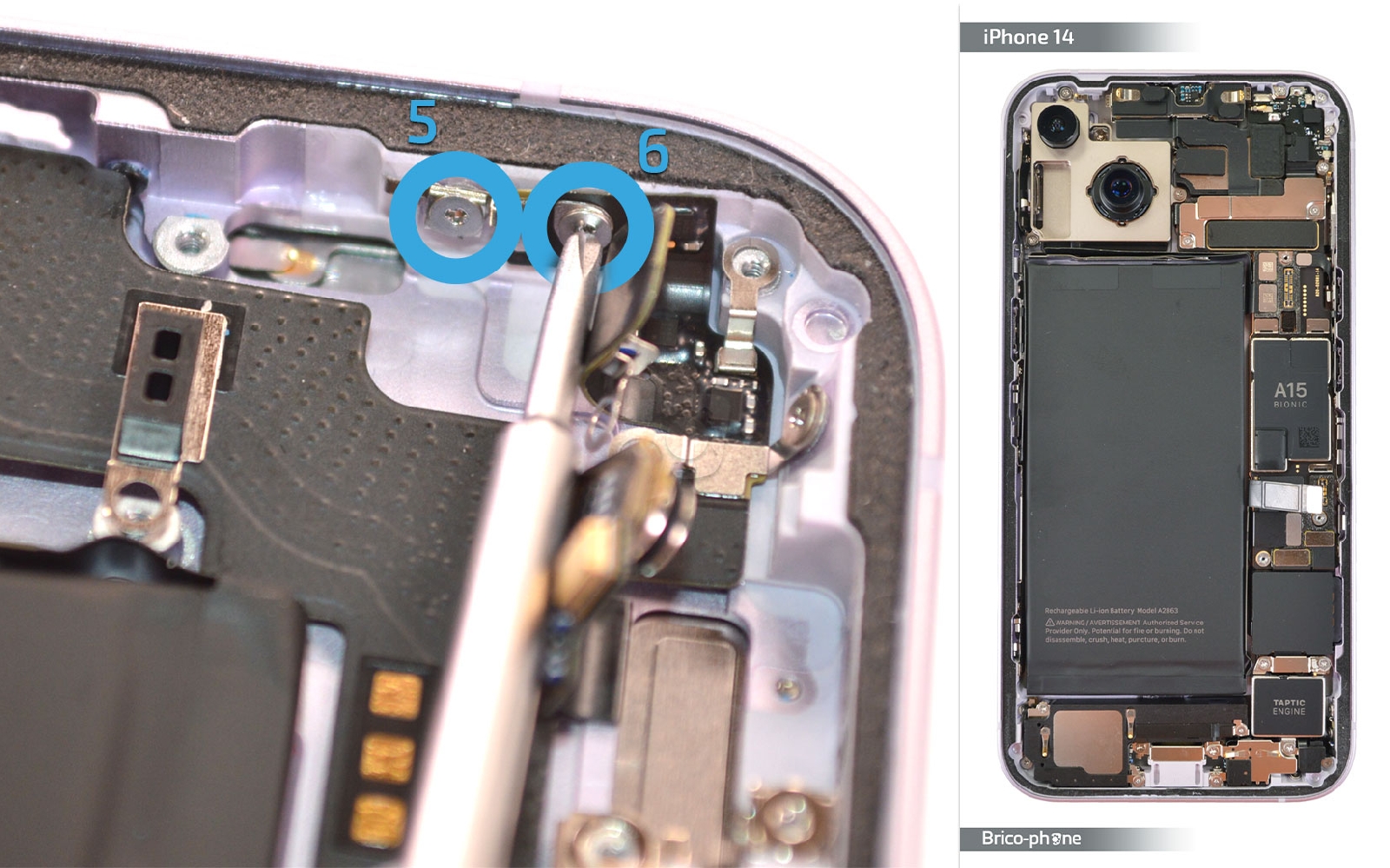 Comment changer le connecteur de charge sur iPhone 14 photo 1
